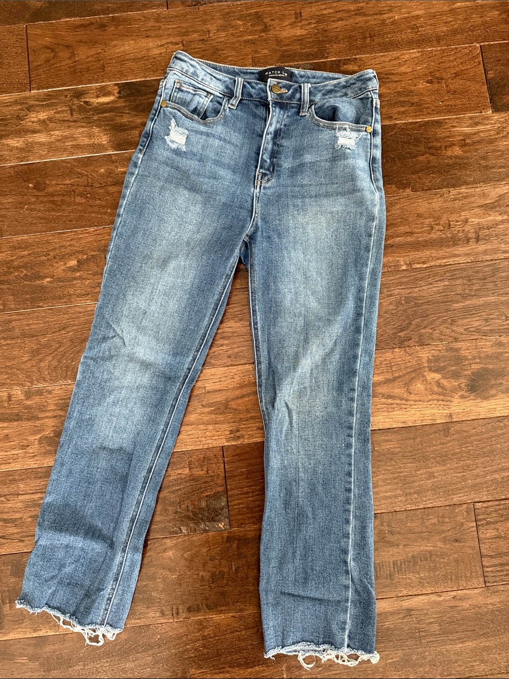 Washed Light Blue Straight Leg Jeans by Madewell